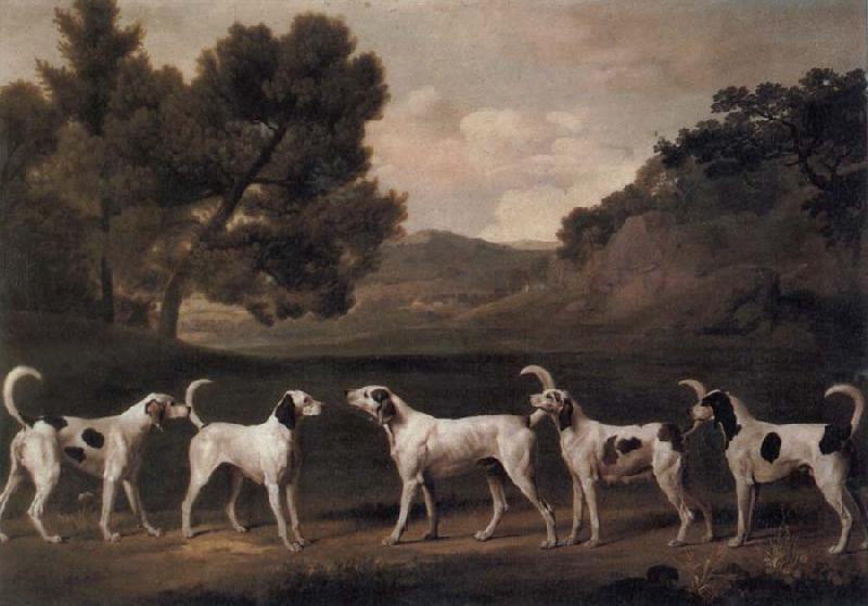 George Stubbs Foxhounds in a Landscape France oil painting art
